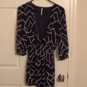Navy Romper